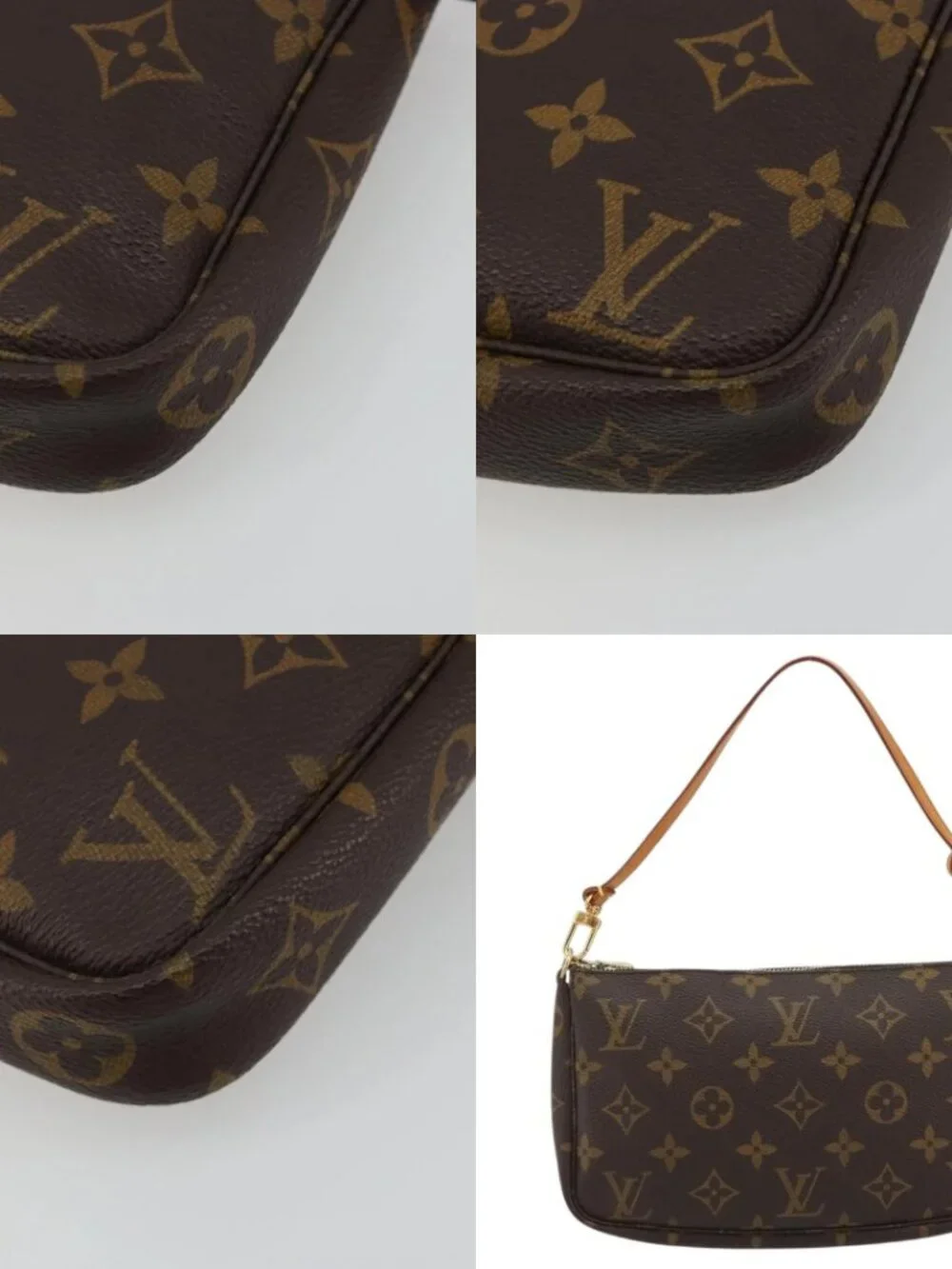 LOUIS VUITTON Monogram Pochette Accessoires Accessory Pouch M51980 Auth 187690V